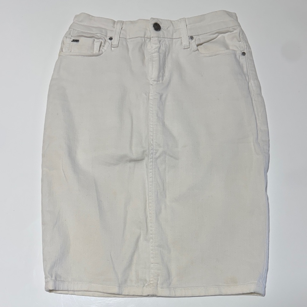 Joes Jeans white denim skirt